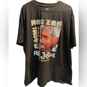 Retro Tupac Shakur Poetic Justice Movie 1993 Black Men’s 3XL T-Shirt MINTY